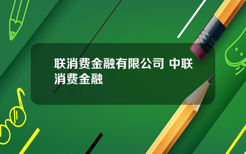 联消费金融有限公司 中联消费金融